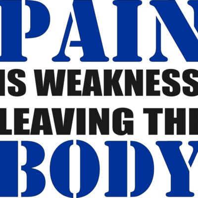 Pain is weakness leaving the body Thumbnail