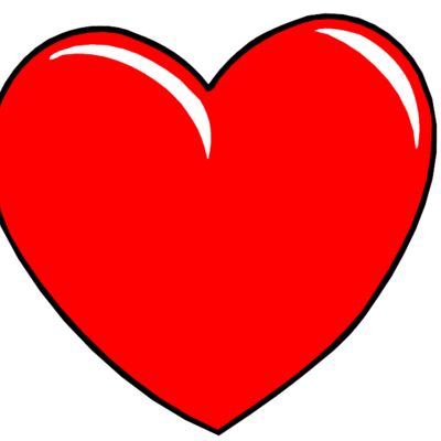 Hand drawn red love heart Thumbnail