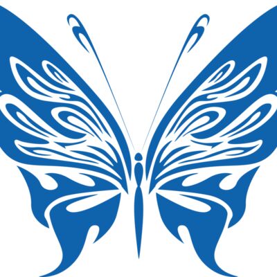 Blue tattoo butterfly2 Thumbnail