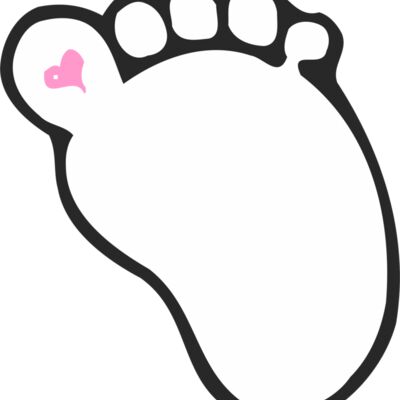 Baby foot pink heart Thumbnail