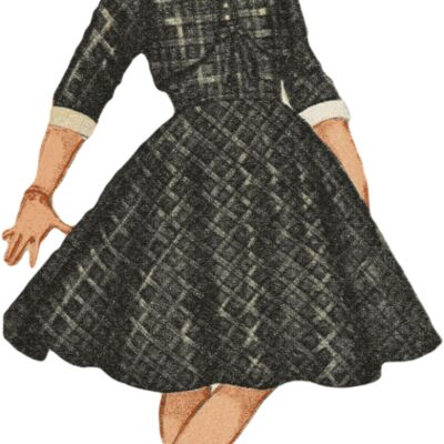 free vintage image 1955 girl Thumbnail