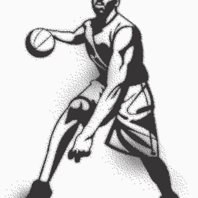 Basketball  for white tee only  Thumbnail