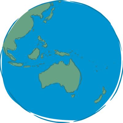 Cartoon world with Australia Thumbnail