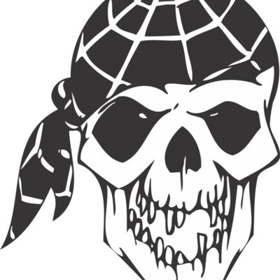 Skull with bandana Thumbnail